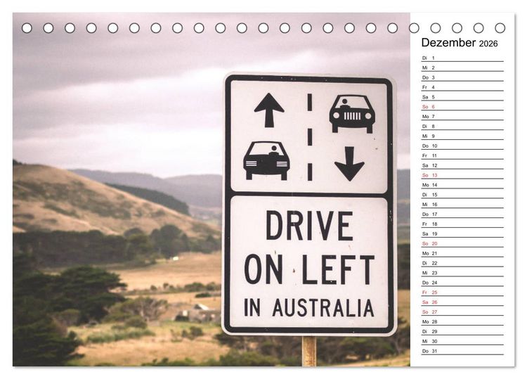 Produktbild: Das sch&ouml;ne Australien (Tischkalender 2026 DIN A5 quer), CALVENDO Monatskalender