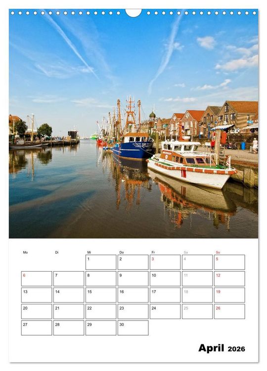 Produktbild: Neuharlingersiel Hafenromantik / Planer (Wandkalender 2026 DIN A3 hoch), CALVENDO Monatskalender
