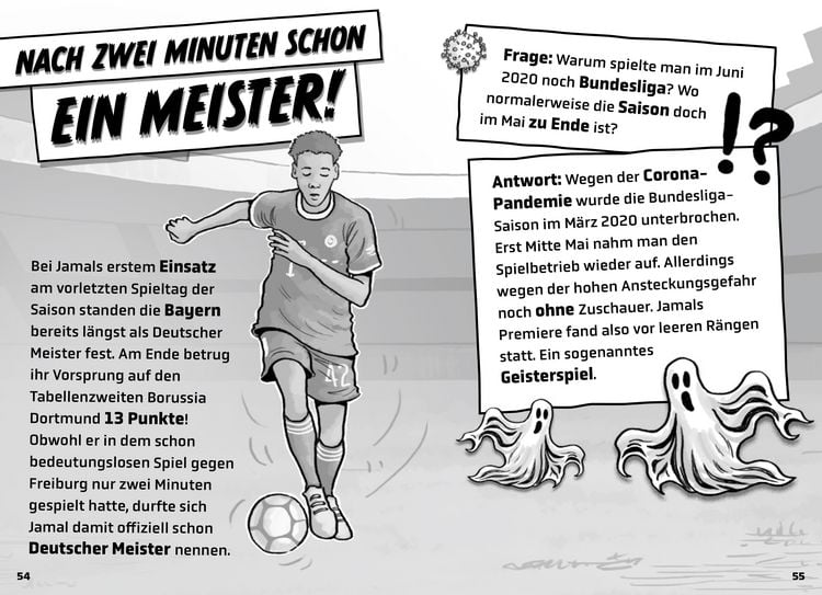 Produktbild: Mein Fu&szlig;ballheld Jamal Musiala &ndash; Seine Geschichte, seine Spiele, seine Rekorde
