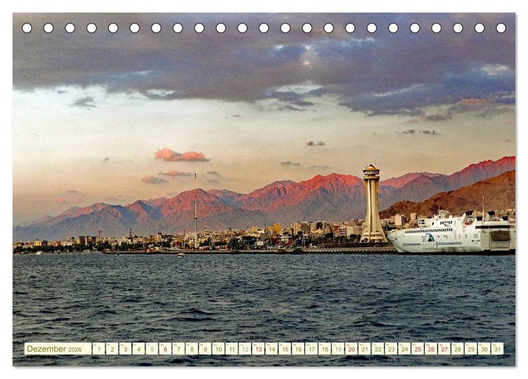 Produktbild: Urlaub in JORDANIEN (Tischkalender 2026 DIN A5 quer), CALVENDO Monatskalender