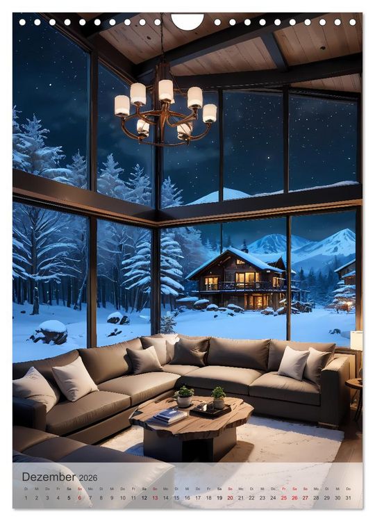Produktbild: Wohn(t)r&auml;ume - Wohnzimmer Impressionen (Wandkalender 2026 DIN A4 hoch), CALVENDO Monatskalender