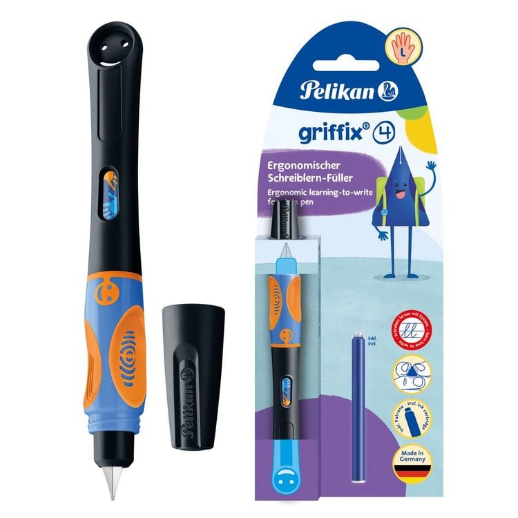 Produktbild: Pelikan F&uuml;ller griffix LH L neon black Blister