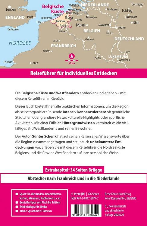 Produktbild: Reise Know-How Reisef&uuml;hrer Belgische K&uuml;ste &ndash; Westflandern mit Br&uuml;gge