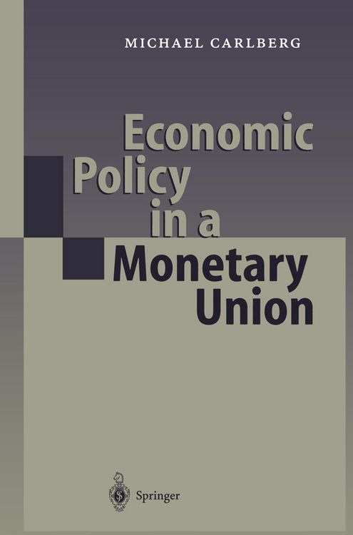 Produktbild: Economic Policy in a Monetary Union