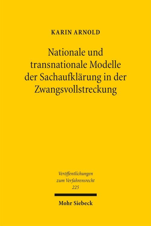 Produktbild: Nationale und transnationale Modelle der Sachaufkl&auml;rung in der Zwangsvollstreckung