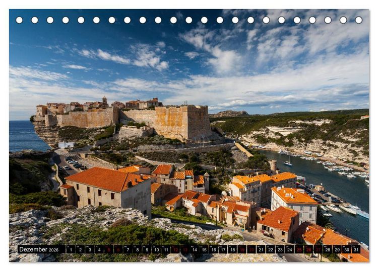Produktbild: Bonifacio. Korsika (Tischkalender 2026 DIN A5 quer), CALVENDO Monatskalender