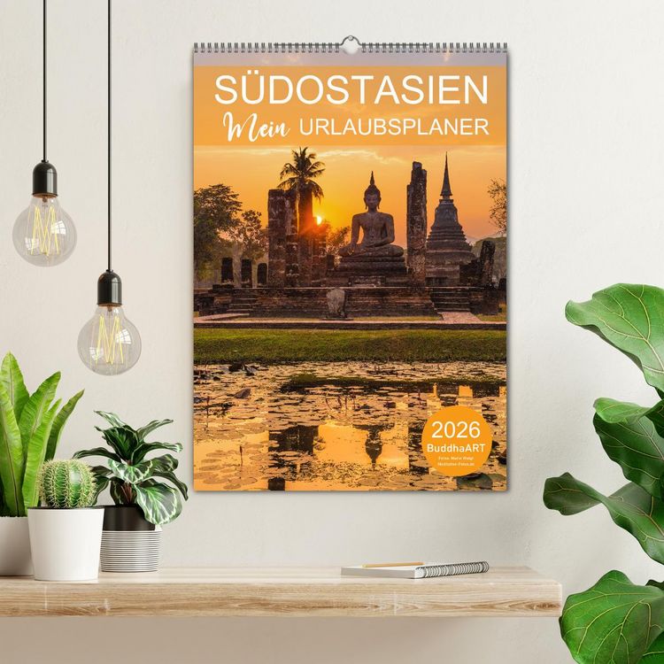 Produktbild: S&Uuml;DOSTASIEN - Mein URLAUBSPLANER (Wandkalender 2026 DIN A2 hoch), CALVENDO Monatskalender