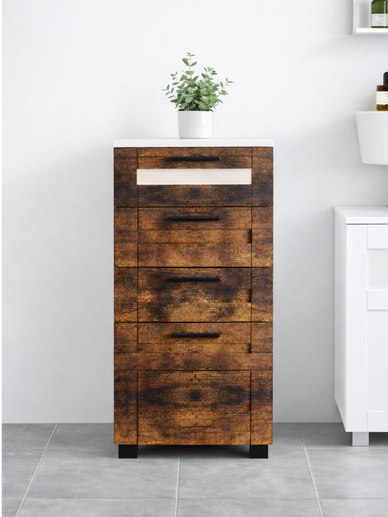 Produktbild: Midischrank Schubladen Nilari 76 x 38 x 28 cm