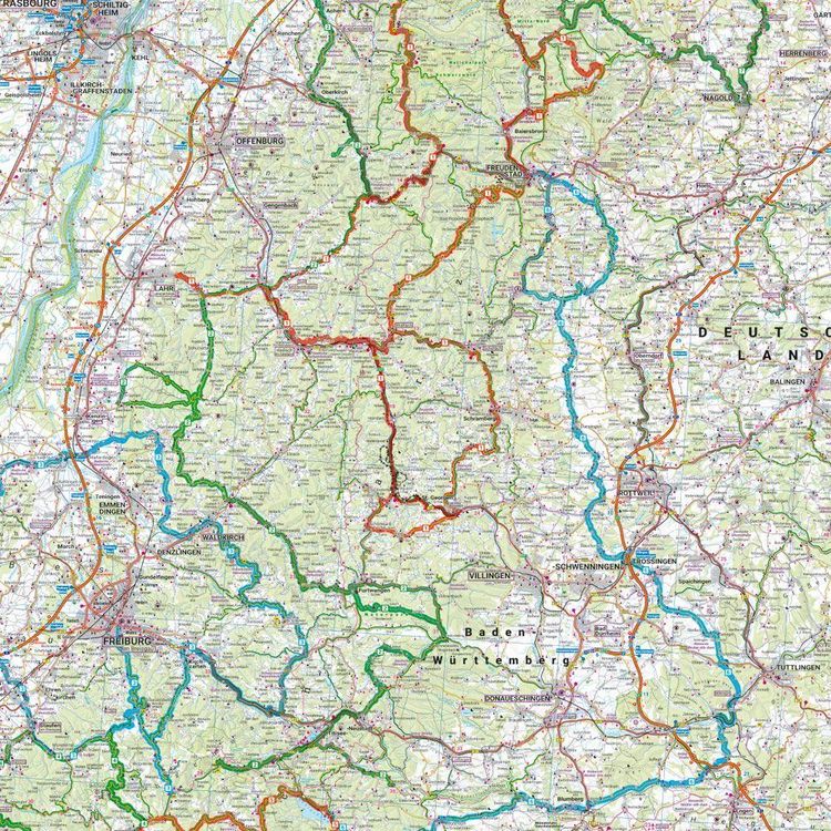 Produktbild: freytag & berndt Motorradkarte Schwarzwald 1:200.000