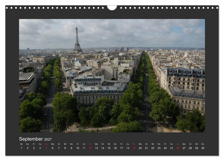 Produktbild: Paris, mon amour (Wandkalender 2027 DIN A3 quer), CALVENDO Monatskalender