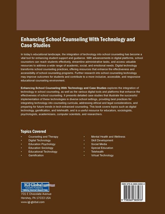 Produktbild: Enhancing School Counseling With Technology and Case Studies