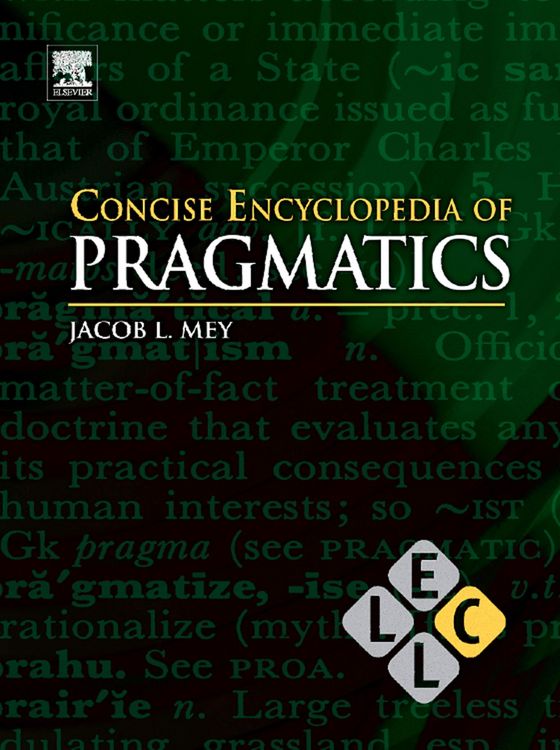 Produktbild: Concise Encyclopedia of Pragmatics