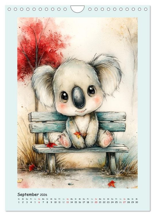 Produktbild: Koala-Abenteuer. Bezaubernde Aquarell-Momente (Wandkalender 2026 DIN A4 hoch), CALVENDO Monatskalender