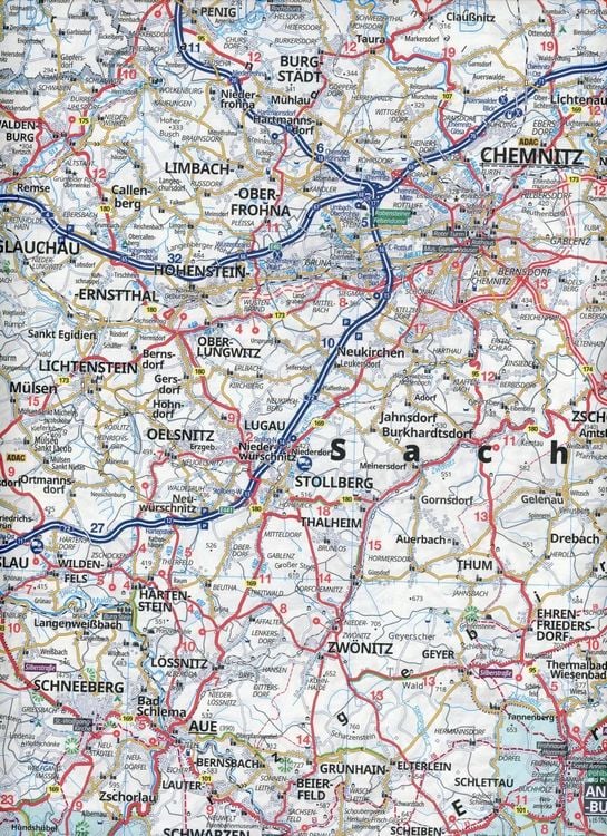 Produktbild: ADAC Regionalkarte 10 Dresden, Chemnitz 1:150.000