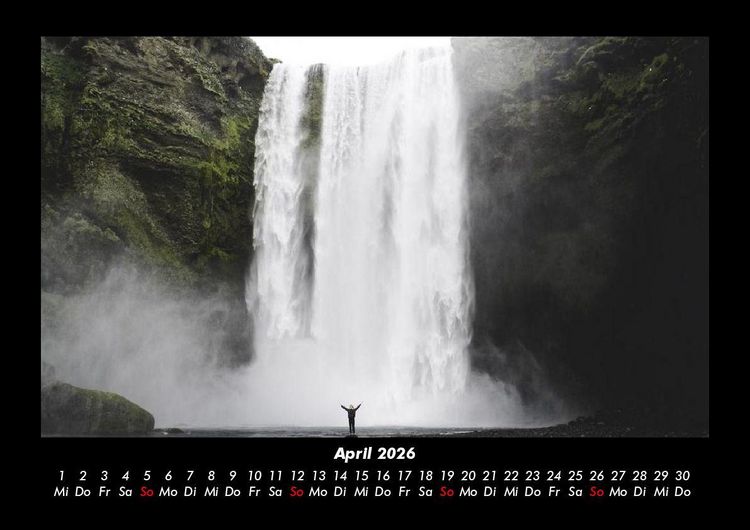 Produktbild: Wasserf&auml;lle 2026 Fotokalender DIN A3