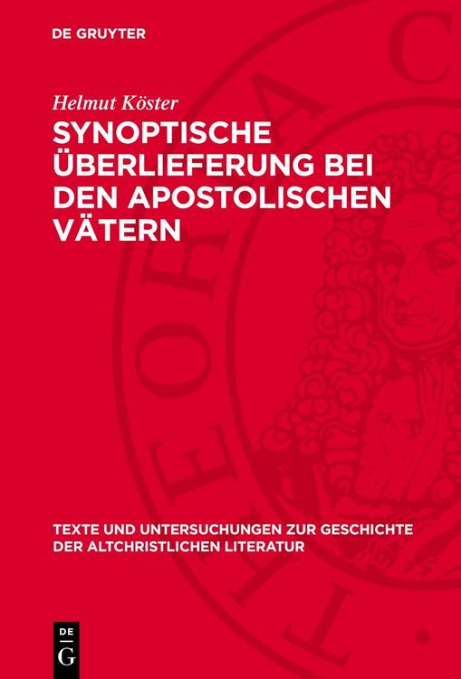 Produktbild: Synoptische &Uuml;berlieferung bei den apostolischen V&auml;tern