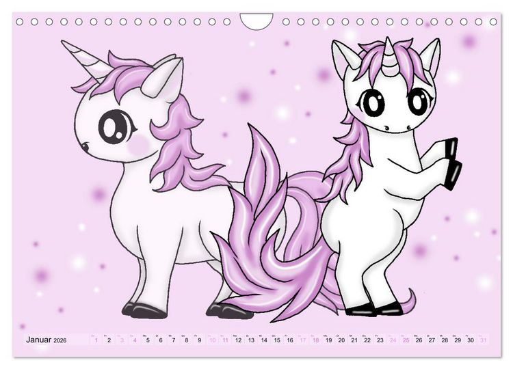 Produktbild: niedliche Kawaii Tiere (Wandkalender 2026 DIN A4 quer), CALVENDO Monatskalender
