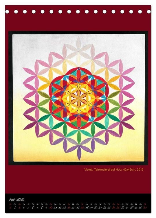Produktbild: Die heilige Blume des Lebens - Mandalas von Istvan Seidel (Tischkalender 2026 DIN A5 hoch), CALVENDO Monatskalender