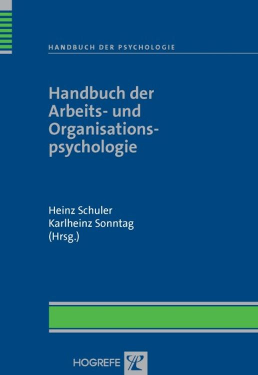 Bild vom Artikel Handbuch der Arbeits- und Organisationspsychologie vom Autor Heinz Schuler