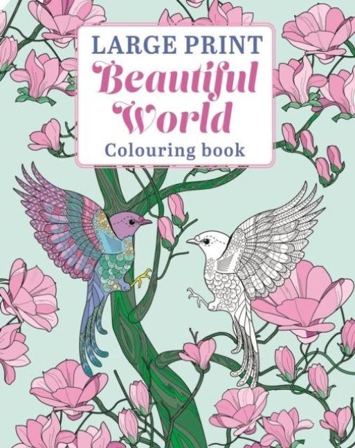 Produktbild: Large Print Beautiful World Colouring Book