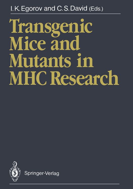 Produktbild: Transgenic Mice and Mutants in MHC Research