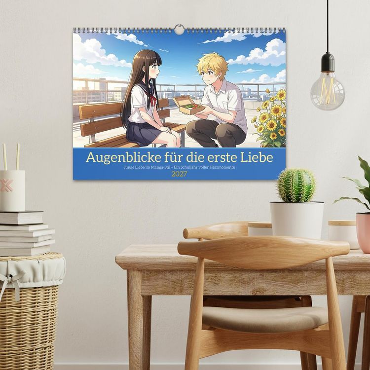 Produktbild: Augenblicke f&uuml;r die erste Liebe (Wandkalender 2027 DIN A3 quer), CALVENDO Monatskalender