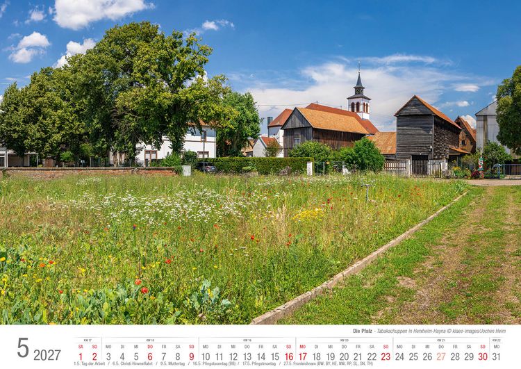 Produktbild: Die Pfalz 2027 Bildkalender A3 Spiralbindung