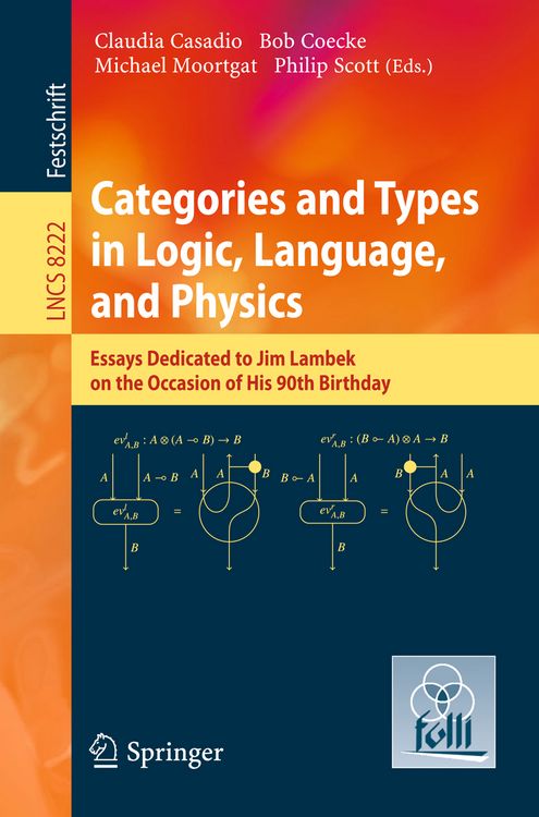 Produktbild: Categories and Types in Logic, Language, and Physics