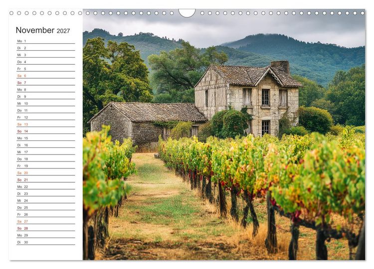 Produktbild: Zwischen Reben und Himmel (Wandkalender 2027 DIN A3 quer), CALVENDO Monatskalender