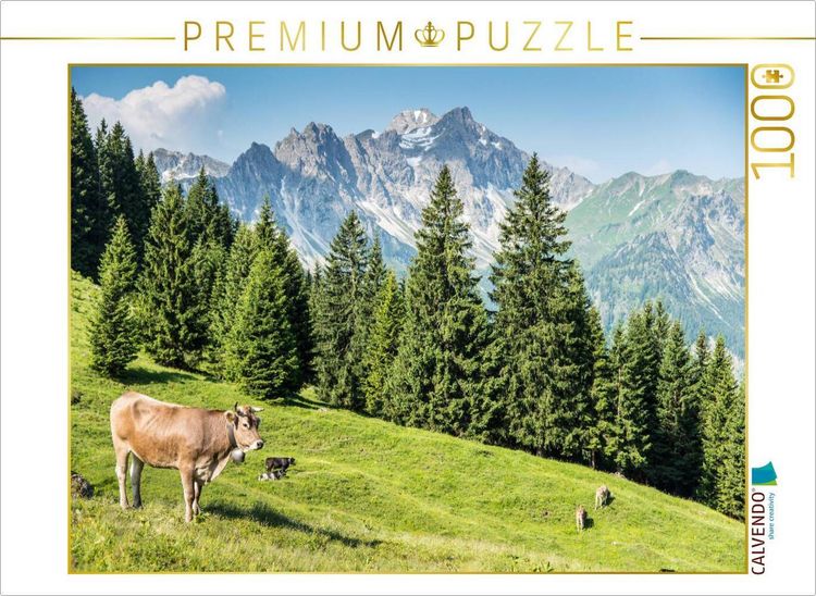 Produktbild: CALVENDO Puzzle Bergsommer | 1000 Teile Lege-Gr&ouml;&szlig;e 64x48cm Foto-Puzzle f&uuml;r gl&uuml;ckliche Stunden