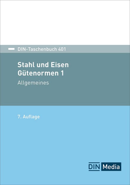 Produktbild: DIN-Taschenbuch 401