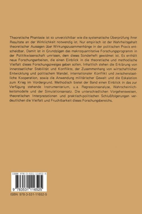 Produktbild: Politische Stabilit&auml;t und Konflikt