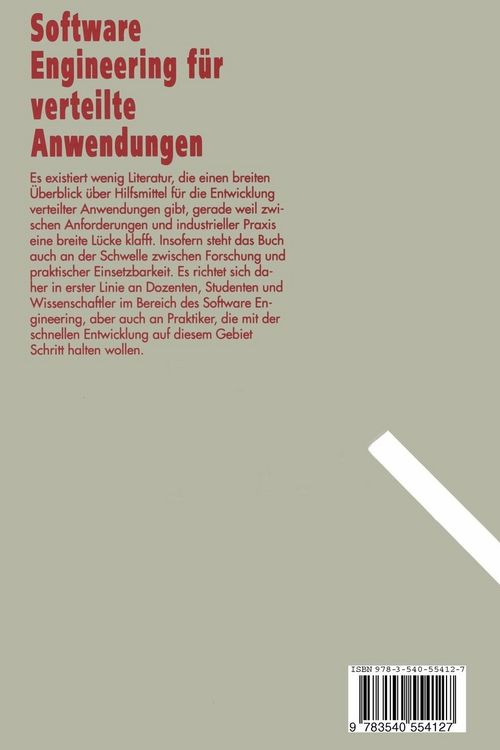 Produktbild: Software Engineering f&uuml;r verteilte Anwendungen