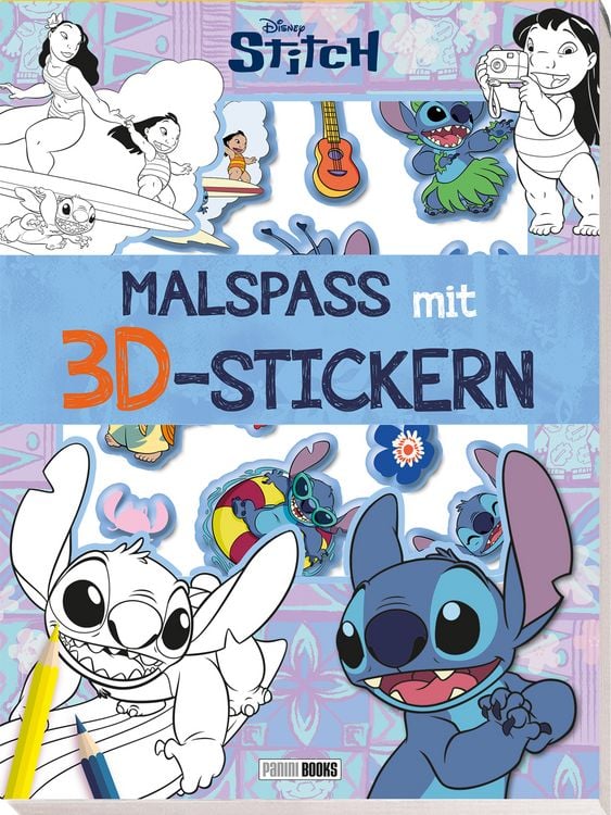 Produktbild: Disney Stitch: Malspa&szlig; mit 3D-Stickern
