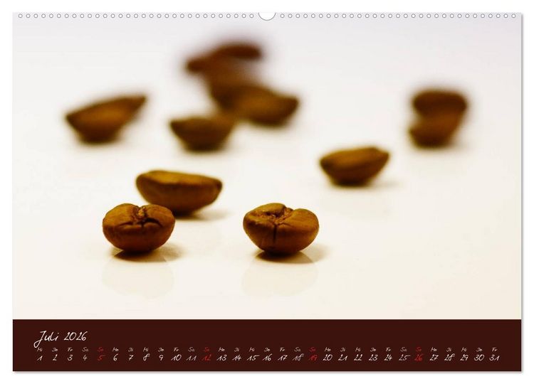 Produktbild: Kaffee Genuss Jahreskalender (hochwertiger Premium Wandkalender 2026 DIN A2 quer), Kunstdruck in Hochglanz