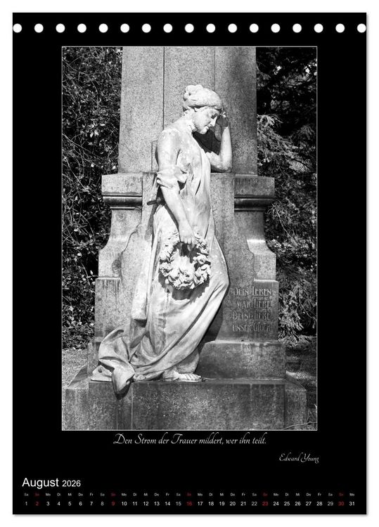 Produktbild: S&uuml;dfriedhof Leipzig (Tischkalender 2026 DIN A5 hoch), CALVENDO Monatskalender