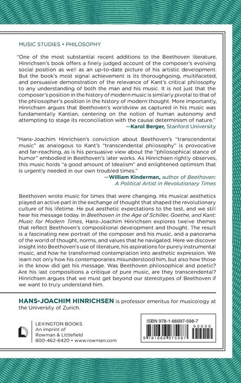 Produktbild: Beethoven in the Age of Schiller, Goethe, and Kant