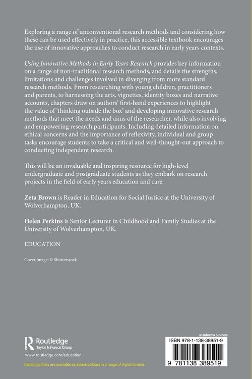 Produktbild: Using Innovative Methods in Early Years Research