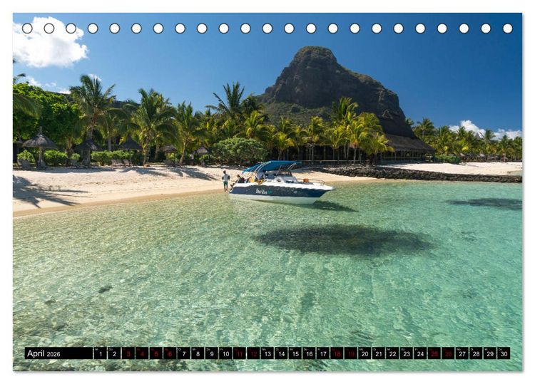 Produktbild: Trauminsel Mauritius (Tischkalender 2026 DIN A5 quer), CALVENDO Monatskalender