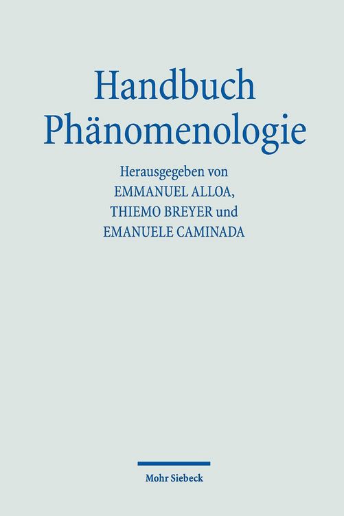 Produktbild: Handbuch Ph&auml;nomenologie