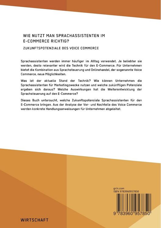 Produktbild: Wie nutzt man Sprachassistenten im E-Commerce richtig? Zukunftspotenziale des Voice Commerce