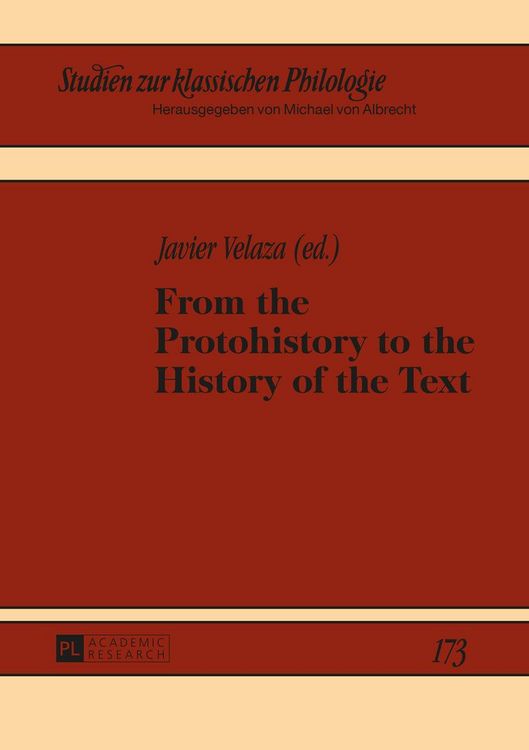 Produktbild: From the Protohistory to the History of the Text