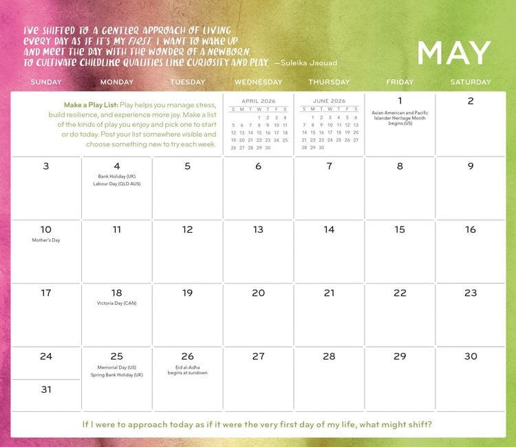 Produktbild: Everyday Gratitude Magnetic Wall Calendar 2026