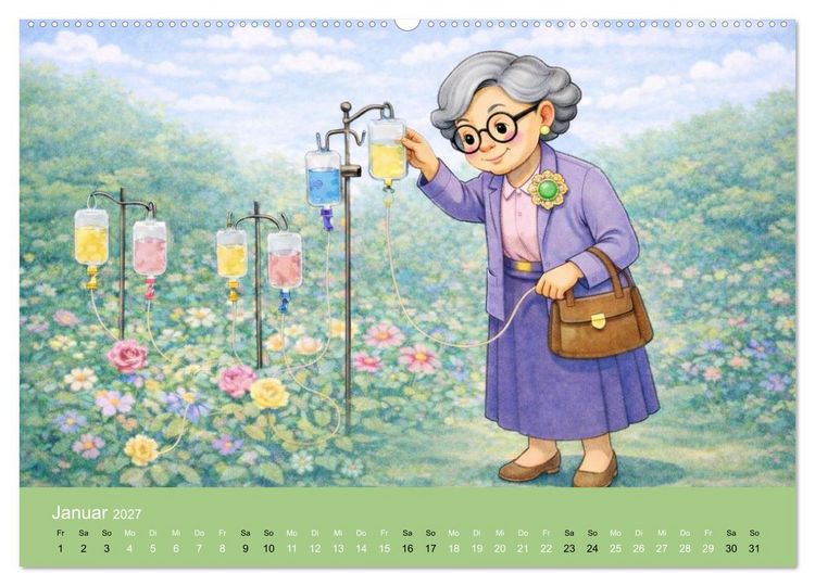 Produktbild: Ich bin noch nicht fertig - Oma Edition (Wandkalender 2027 DIN A2 quer), CALVENDO Monatskalender