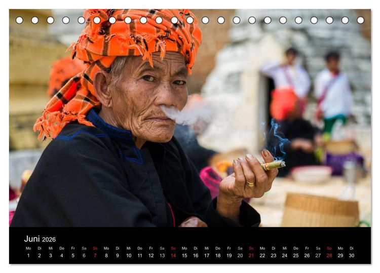 Produktbild: Myanmar - Eindr&uuml;cke (Tischkalender 2026 DIN A5 quer), CALVENDO Monatskalender