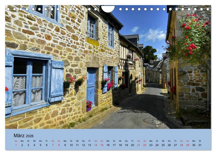 Produktbild: Dorfidyllen in Frankreich (Wandkalender 2026 DIN A4 quer), CALVENDO Monatskalender