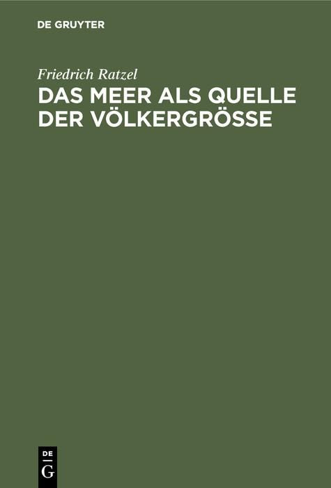 Produktbild: Das Meer als Quelle der V&ouml;lkergr&ouml;&szlig;e