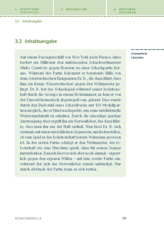 Produktbild: Schachnovelle von Stefan Zweig