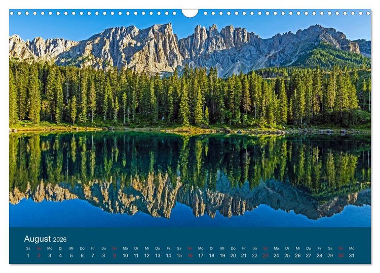 Produktbild: Dolomiten - Bezaubernde Giganten (Wandkalender 2026 DIN A3 quer), CALVENDO Monatskalender