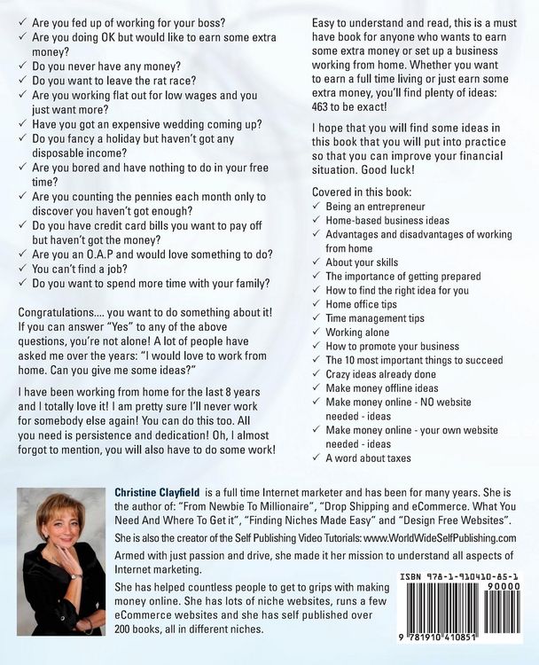 Produktbild: Work From Home Ideas. 463 Ways To Make Money From Home. Moneymaking Ideas & Home Based Business Ideas. Online And Offline Ideas For All Ages.